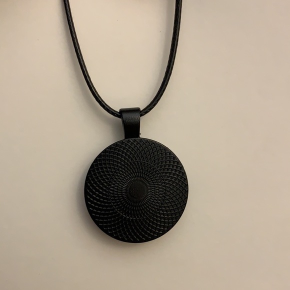 Handmade Mandala Cabochon Pendant Necklace - Picture 6 of 6